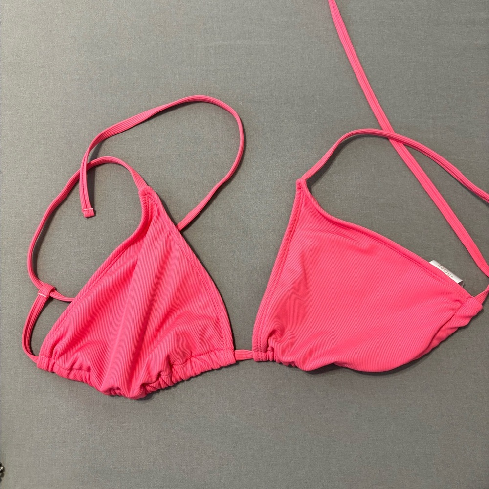 Pink Target Bikini Top